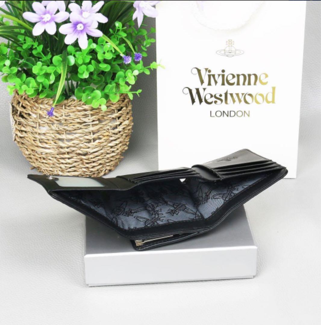 Vivienne Westwood ヴィヴィアン 三つ折り財布 レザー 7@“