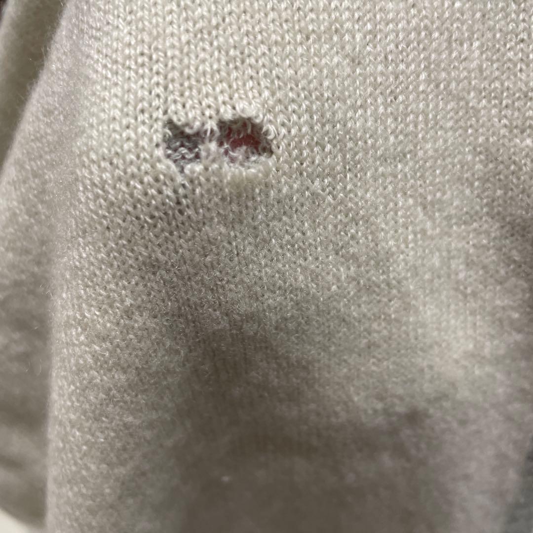 GUCCI グレー ウール マフラー