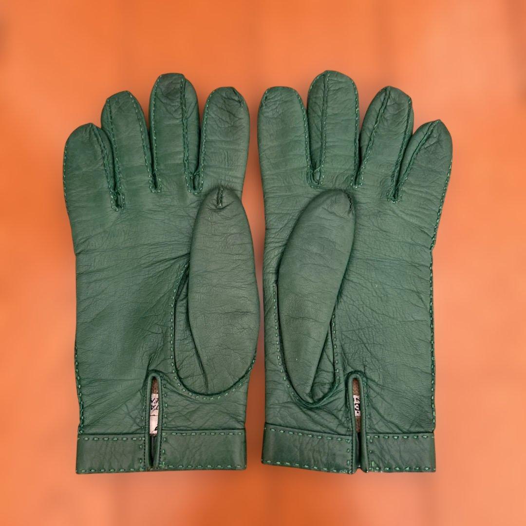 小物 HERMES GLOVE GREEN