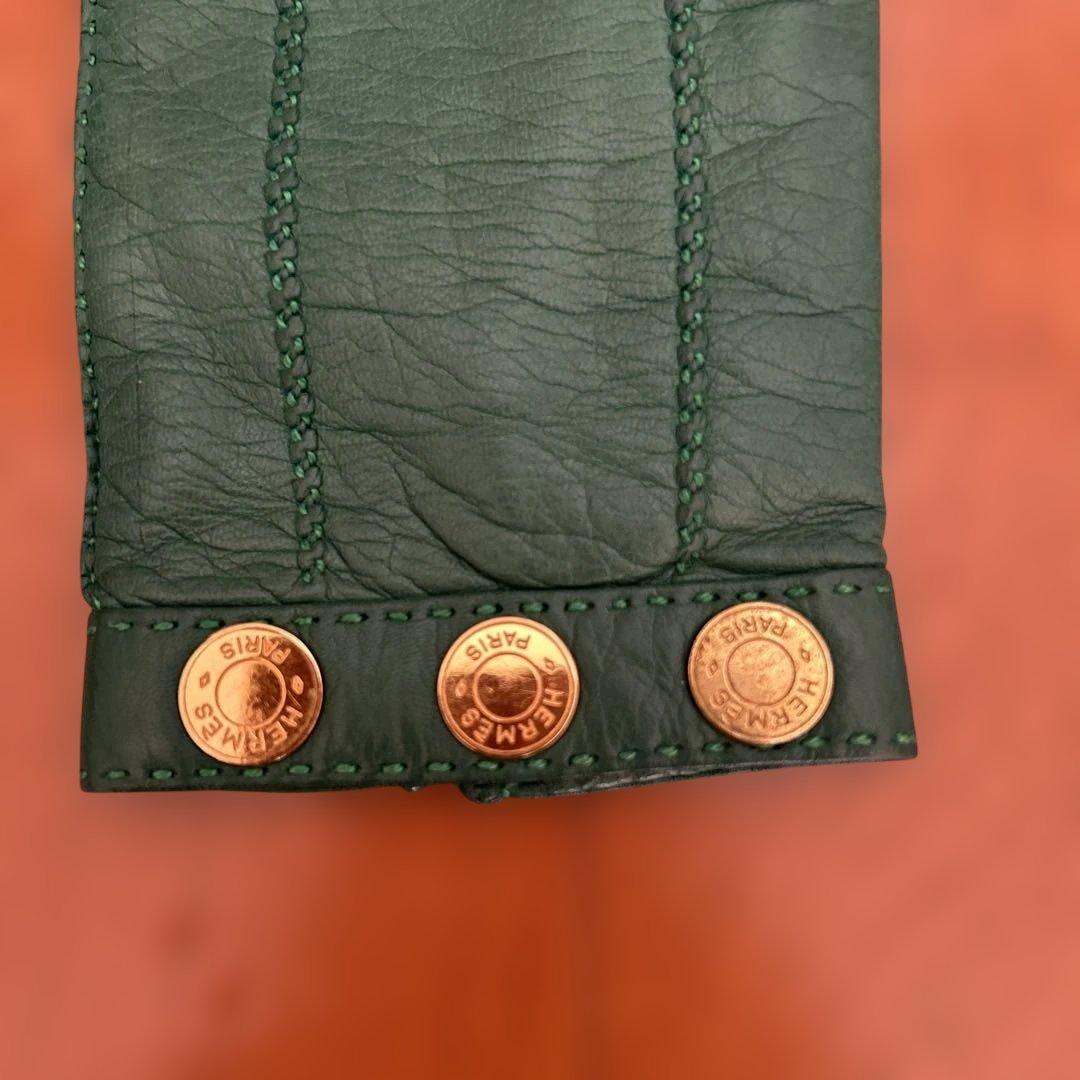 小物 HERMES GLOVE GREEN