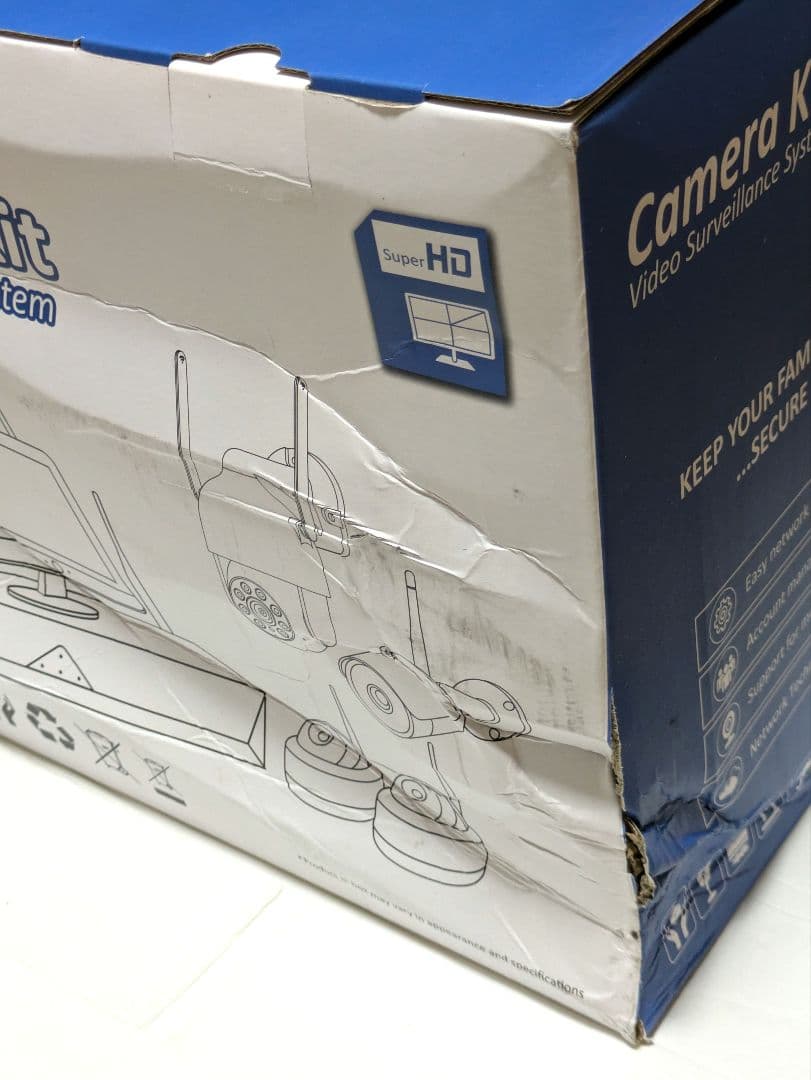 500万画素 防犯カメラ 4台セット 屋外 IP66防水防塵 超高画素 モニター