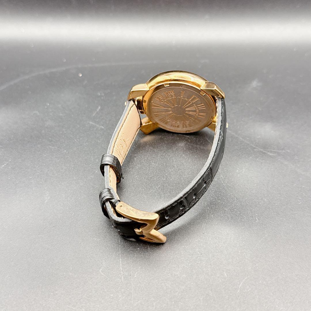 GaGa MILANO ガガミラノ マヌアーレ40 クォーツ 腕時計 稼働品