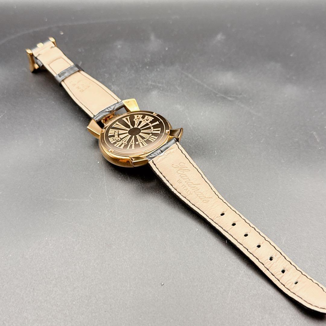 GaGa MILANO ガガミラノ マヌアーレ40 クォーツ 腕時計 稼働品