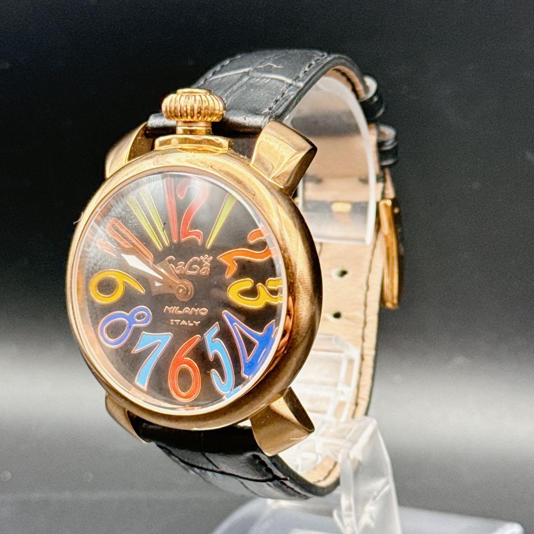 GaGa MILANO ガガミラノ マヌアーレ40 クォーツ 腕時計 稼働品