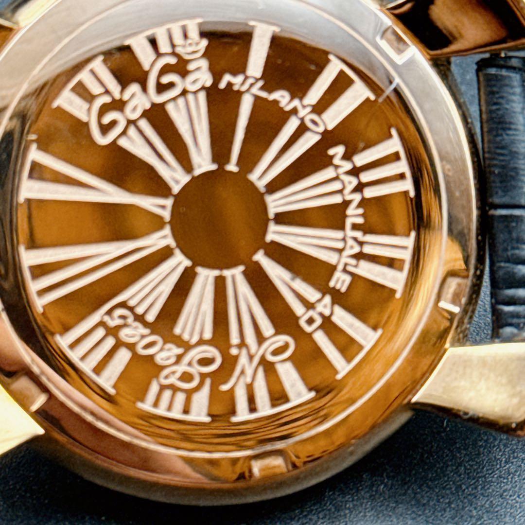 GaGa MILANO ガガミラノ マヌアーレ40 クォーツ 腕時計 稼働品