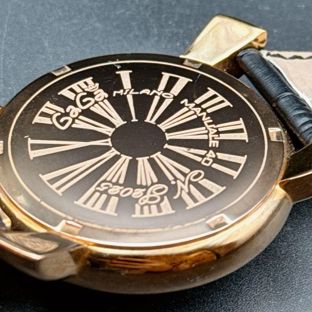 GaGa MILANO ガガミラノ マヌアーレ40 クォーツ 腕時計 稼働品