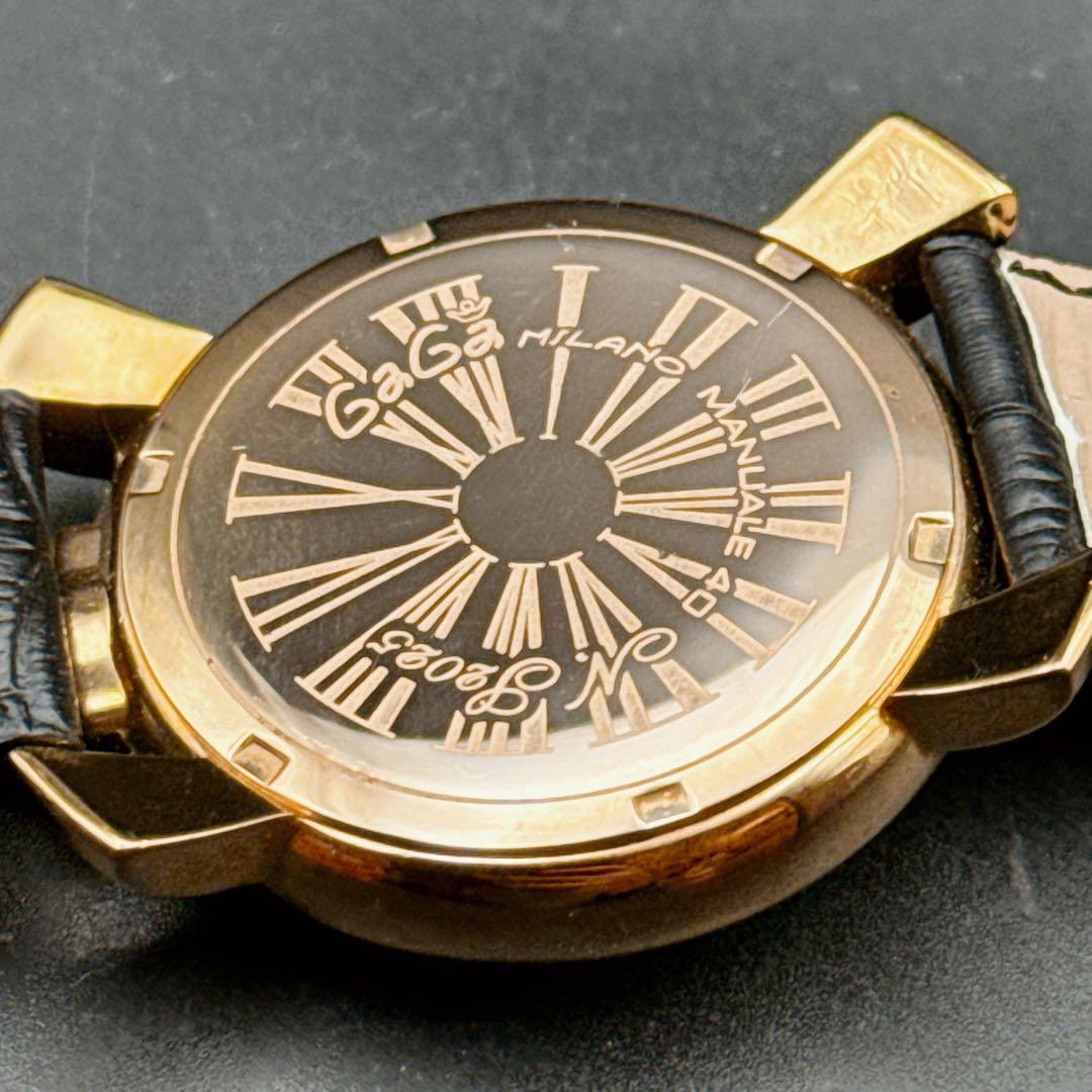 GaGa MILANO ガガミラノ マヌアーレ40 クォーツ 腕時計 稼働品