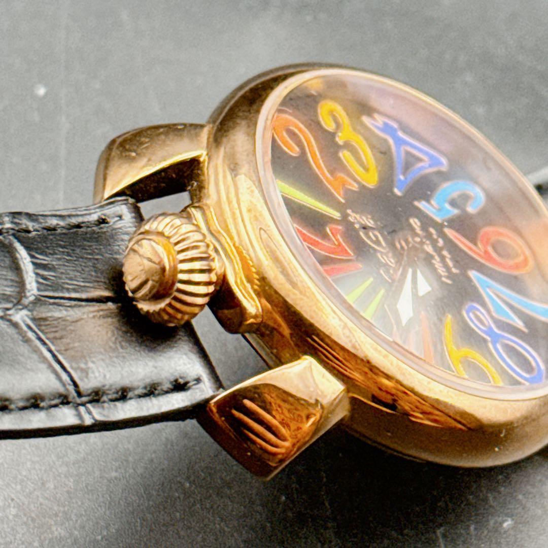 GaGa MILANO ガガミラノ マヌアーレ40 クォーツ 腕時計 稼働品