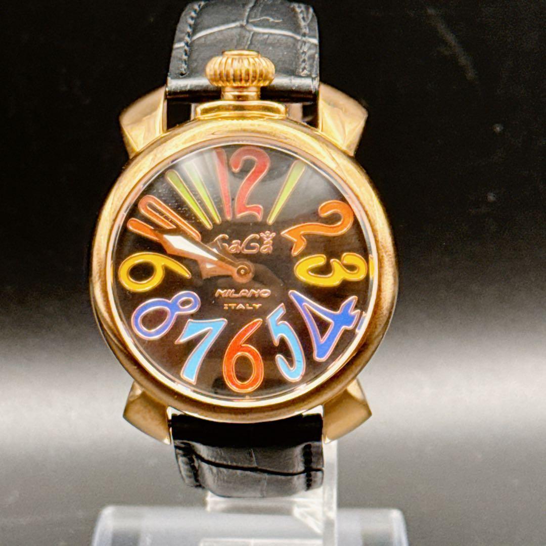 GaGa MILANO ガガミラノ マヌアーレ40 クォーツ 腕時計 稼働品