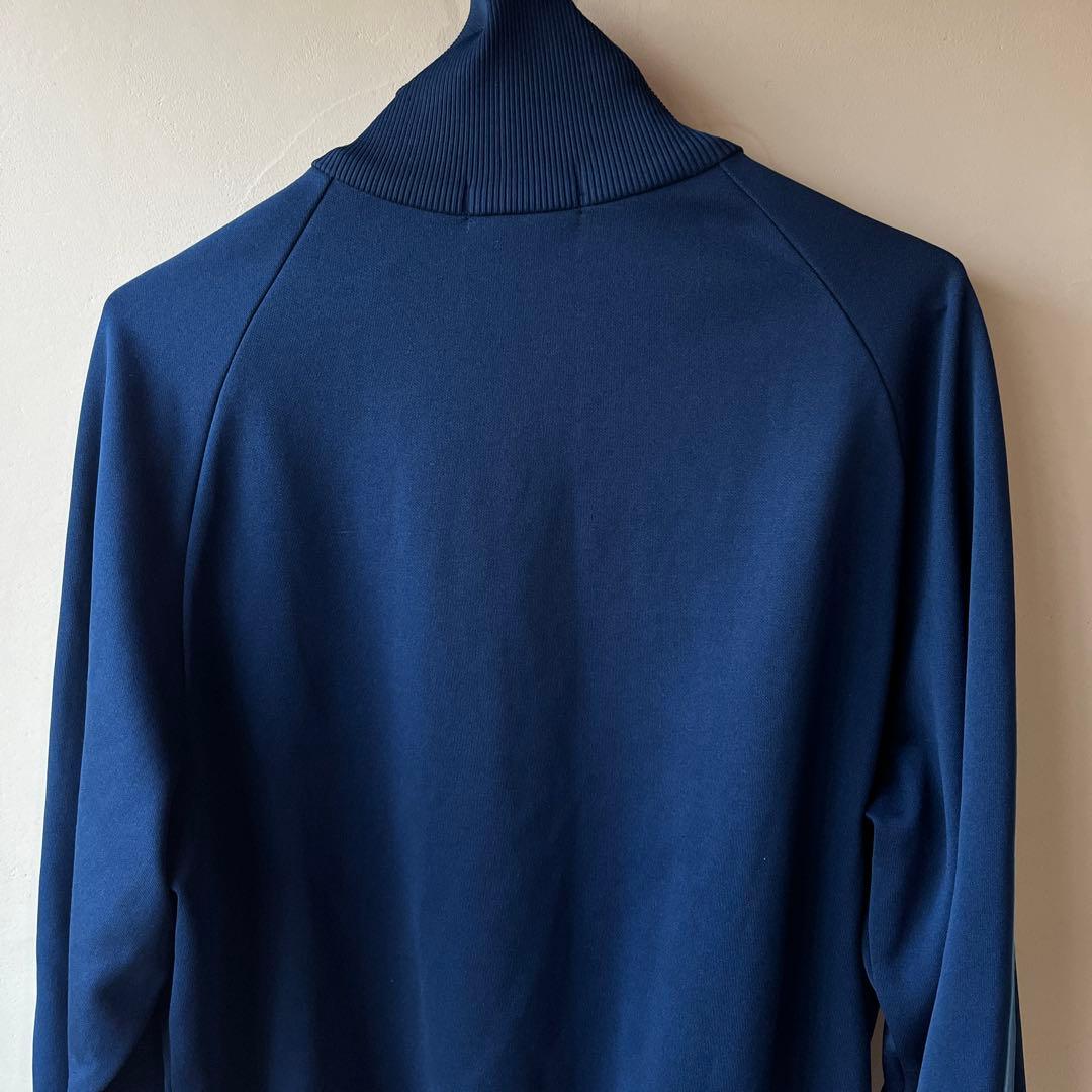 【超希少】アディダス デサント ジャージ 7号 2XL 水色 ネイビー 刺繍ロゴ