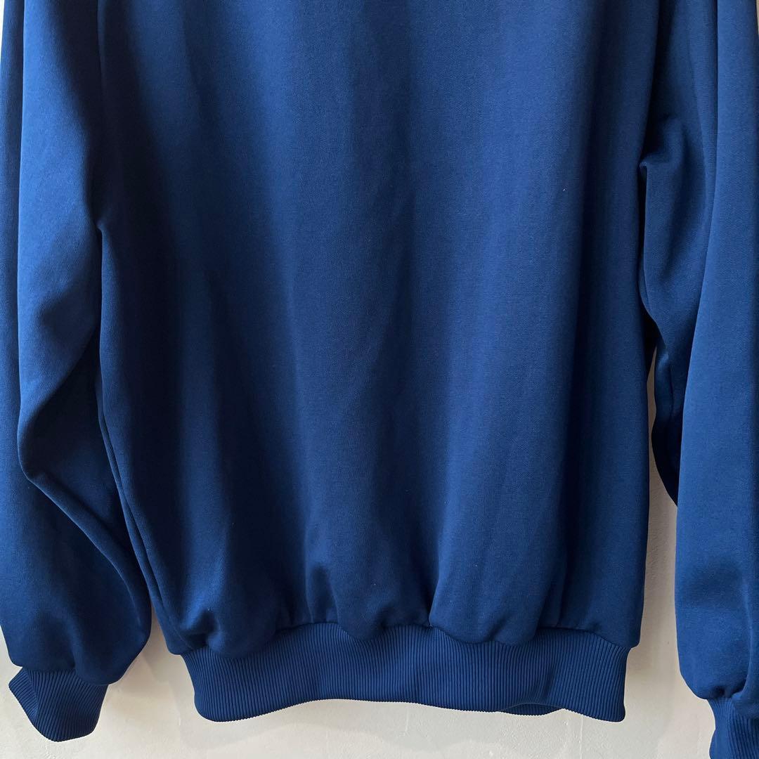 【超希少】アディダス デサント ジャージ 7号 2XL 水色 ネイビー 刺繍ロゴ