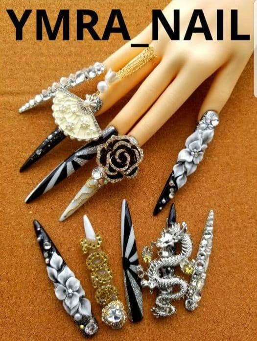 超鬼ロングネイル　ギャルネイルチップ　A様オーダー