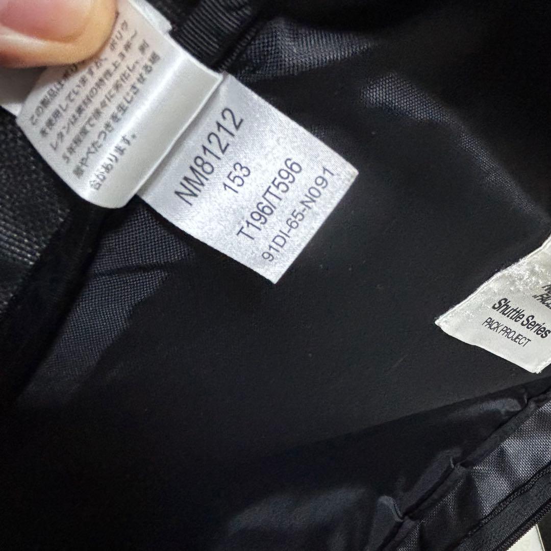 廃盤　NM81212 THE NORTH FACE シャトルデイパック 黒 3層