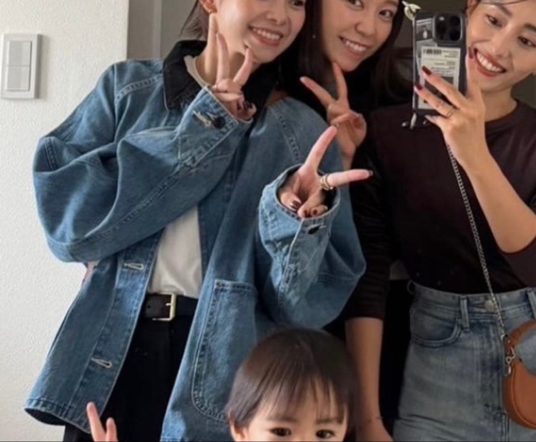 PAYDAY×6 roku別注カバーオール 襟付きデニムジャケット コーデュロイ