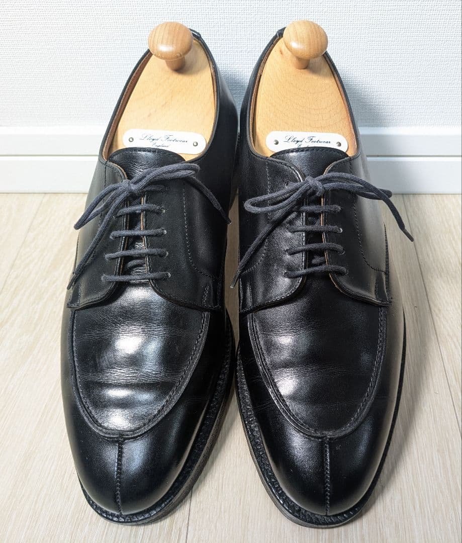 クロケット&ジョーンズ製　ロイドフットウェア　エプロンフロントダービー　UK6E