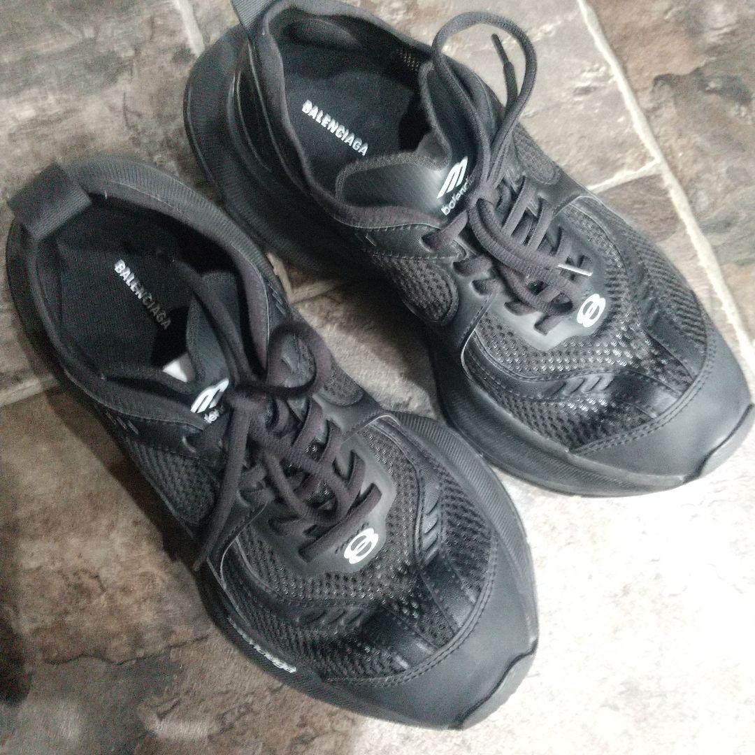 美品 バレンシアガ スニーカー ブラック 24.5cm