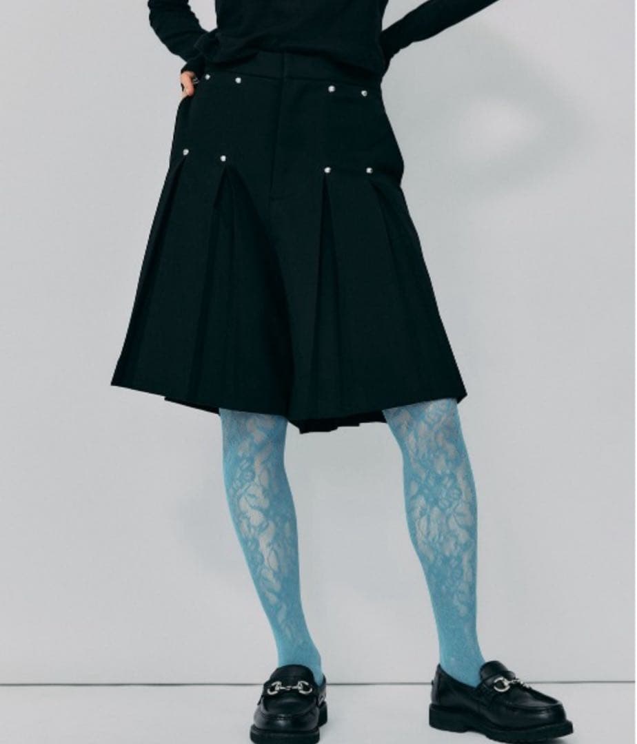 led.tokyo プリーツハーフパンツ