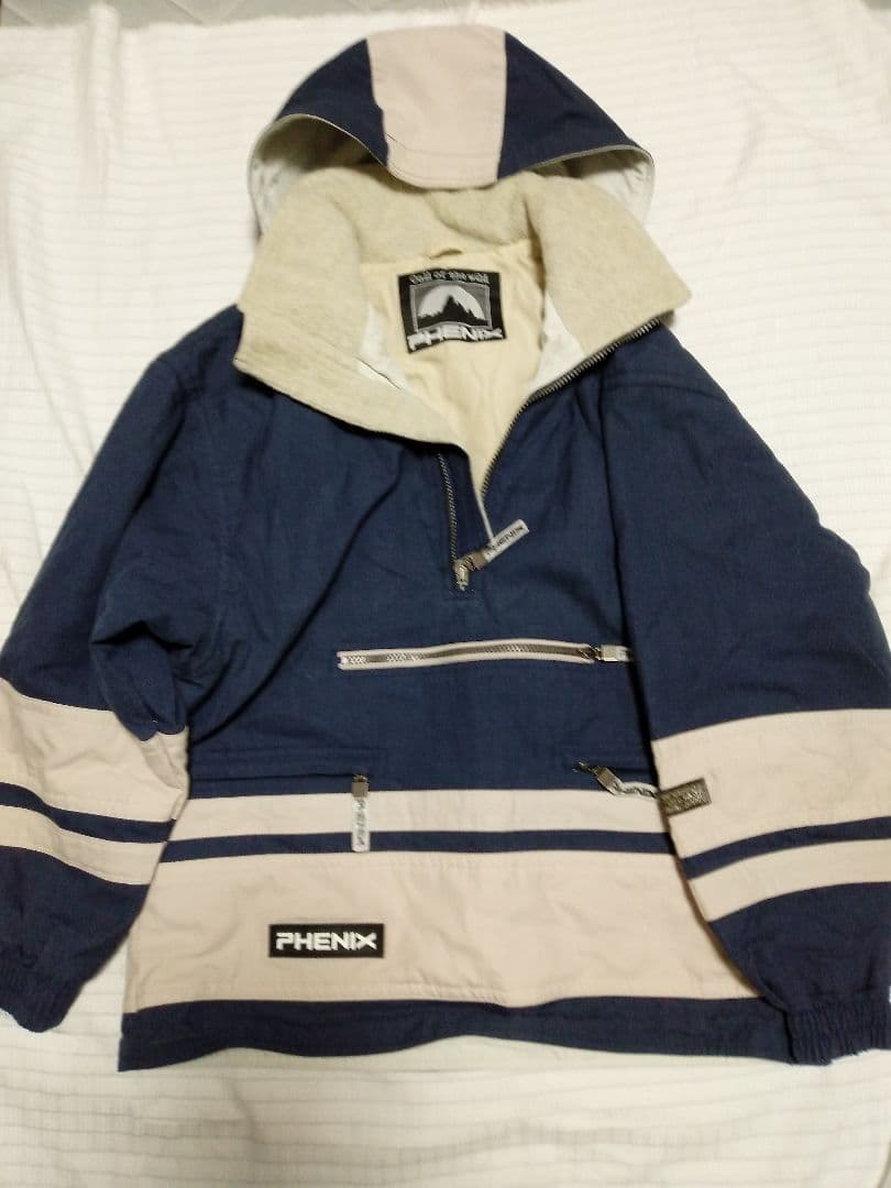 PHENIX 　ウエア フード付き ネイビー/ベージュ