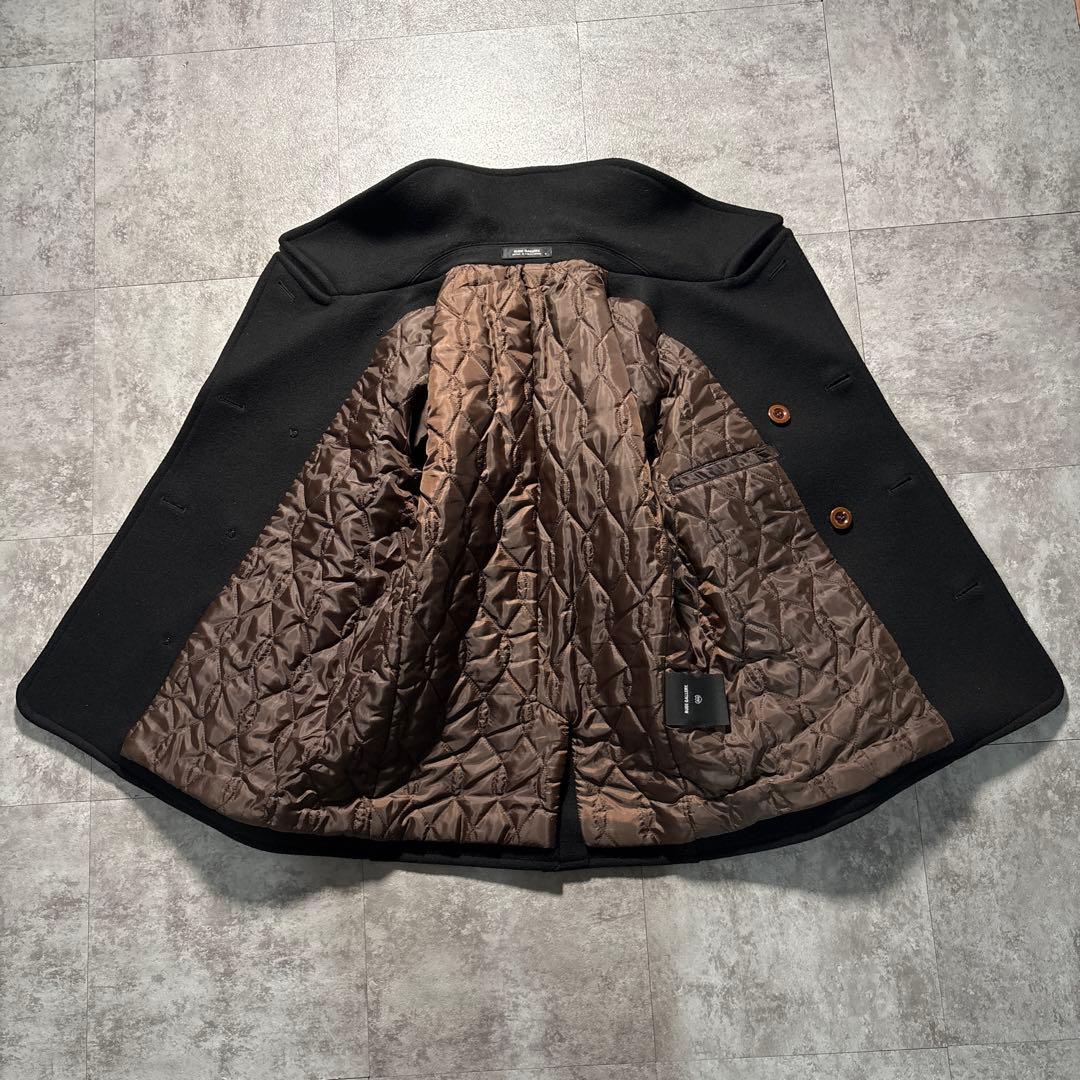 極美品　rude gallery ポケットレザーPコート　チバユウスケ ブラック