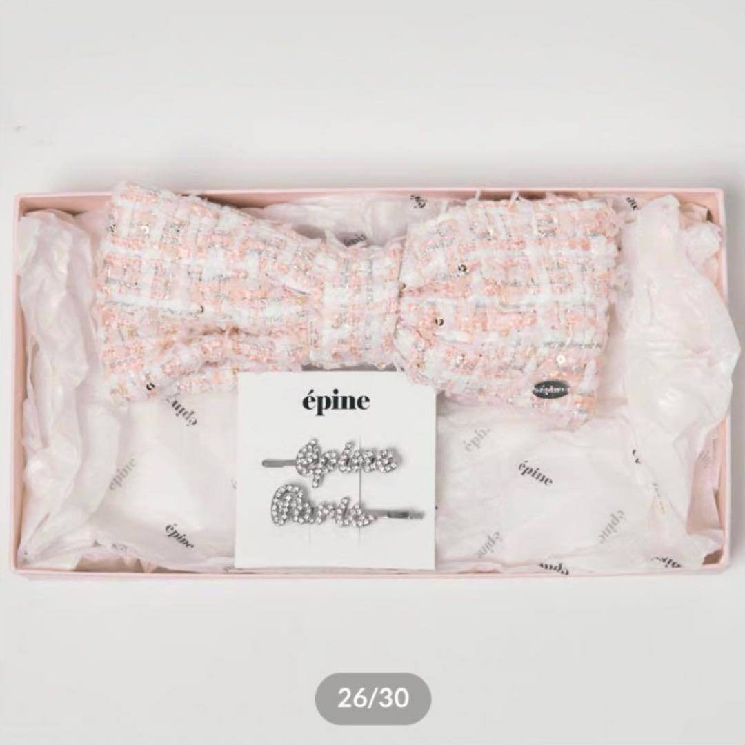 épine barrette & Pin set box (pink)