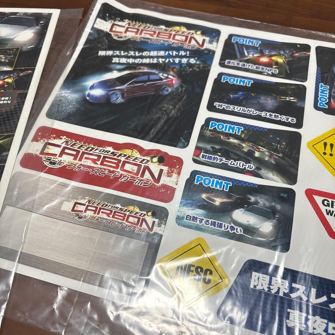 ニード　フォー　スピード　カーボン店頭　販促　ポップ　カットアウト　非売品