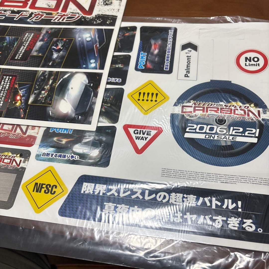 ニード　フォー　スピード　カーボン店頭　販促　ポップ　カットアウト　非売品