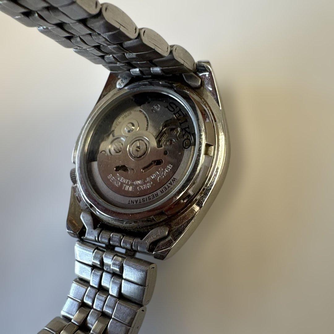 セイコー5 裏スケルトン　自動巻き　完動品