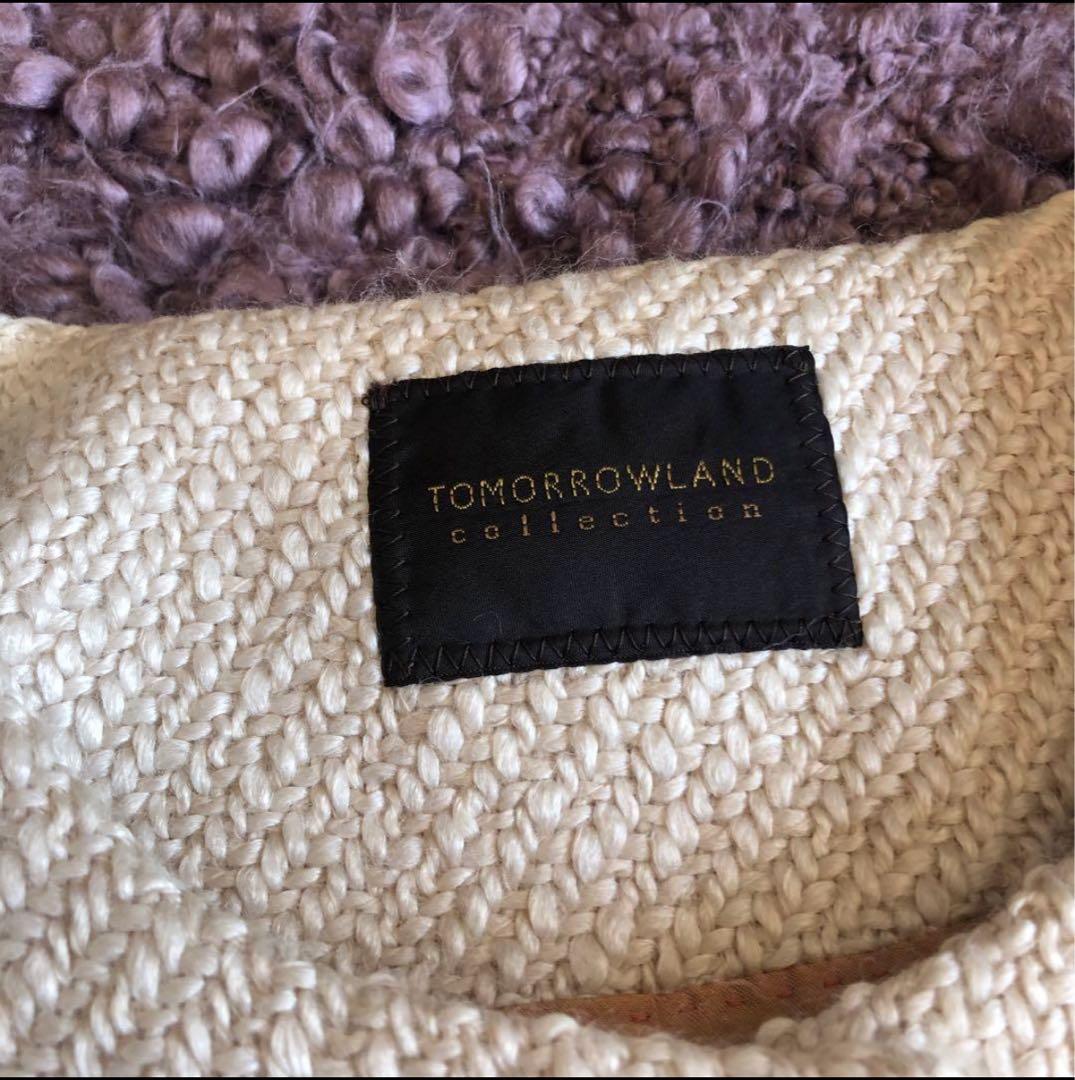 トゥモローランド　コート　ウール　ノーカラー　日本製