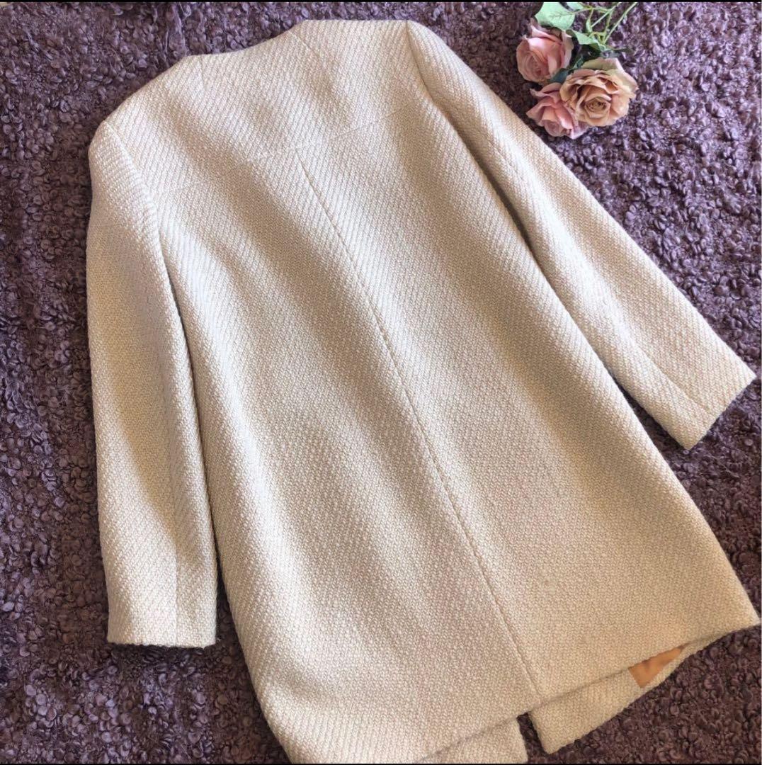 トゥモローランド　コート　ウール　ノーカラー　日本製