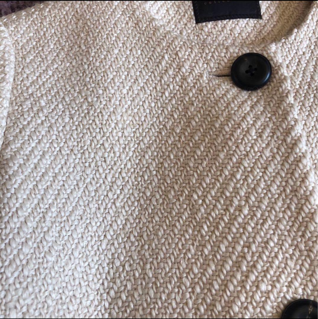 トゥモローランド　コート　ウール　ノーカラー　日本製