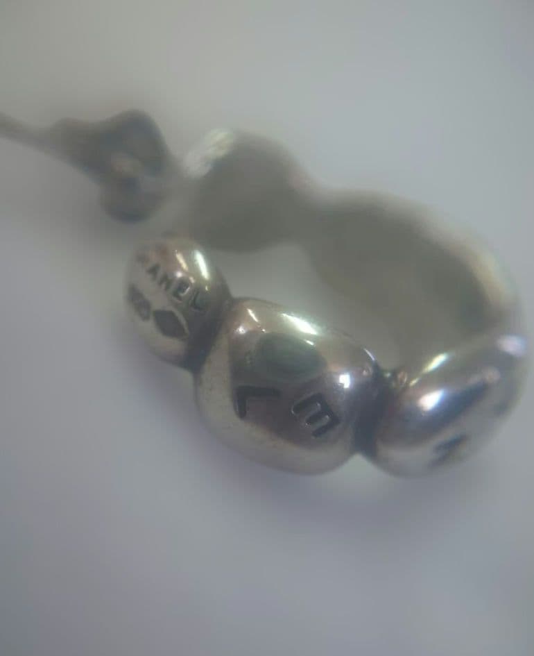 CHANELロゴピアス シルバー VINTAGE CHANEL