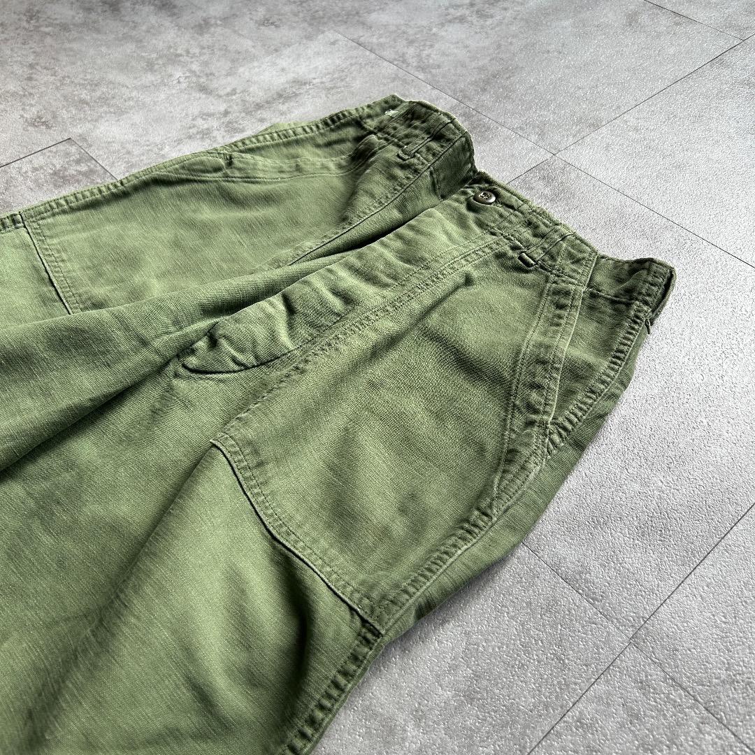 60s アメリカ軍 OG107 ベイカーパンツ 30×35