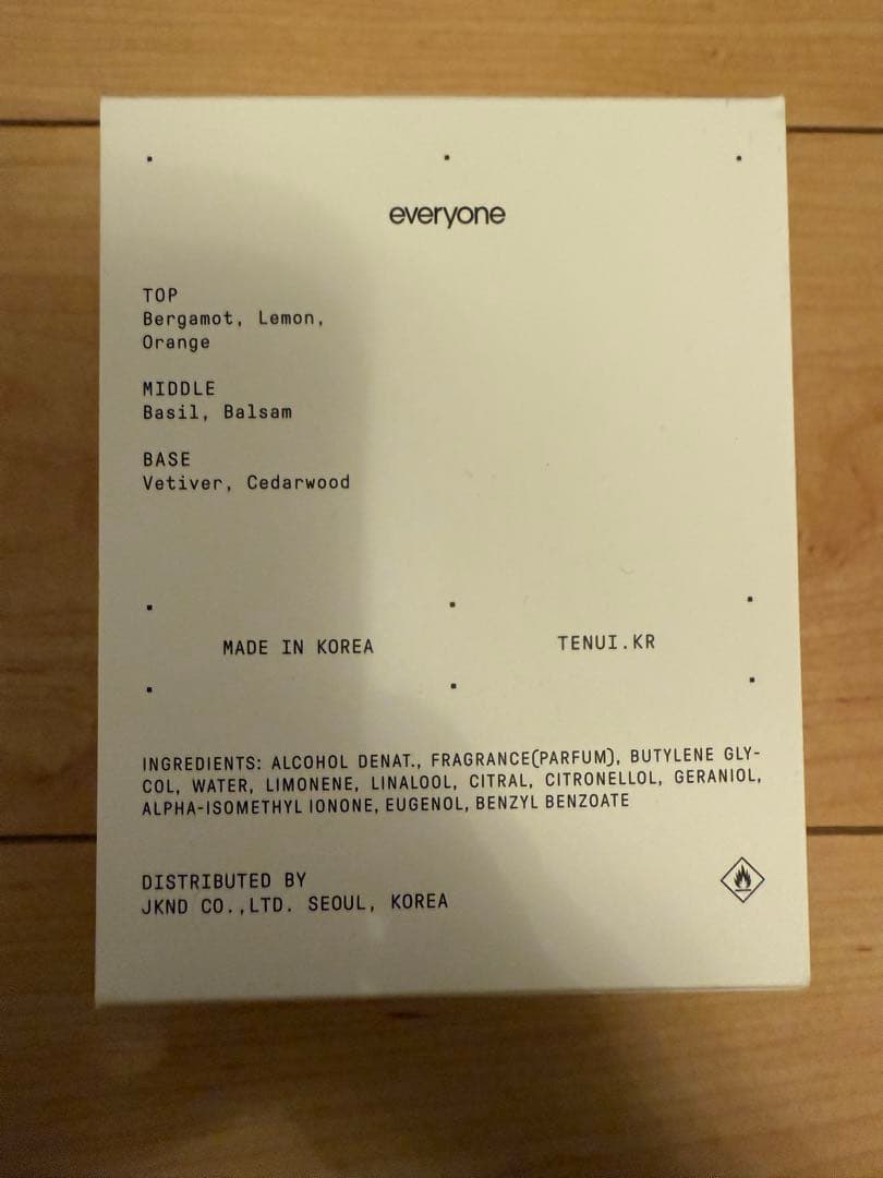everyone Tenui Eau de Parfum 50ml 新品 香水