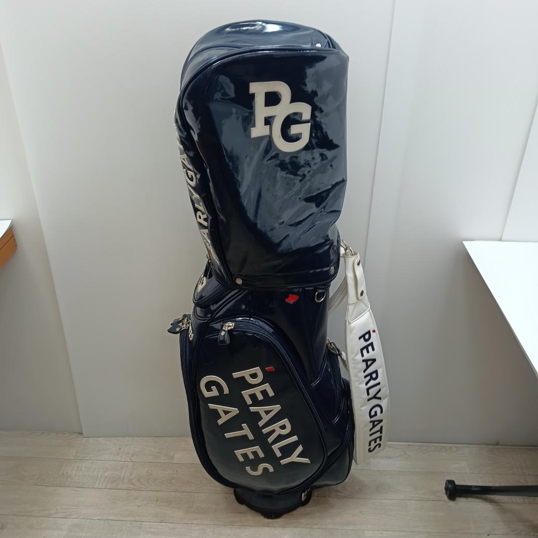 8ｍ3333h1z パーリーゲイツ キャディーバック ネイビー golfbag