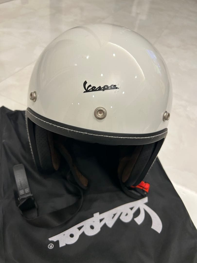 Vespa ホワイトヘルメット Lサイズ