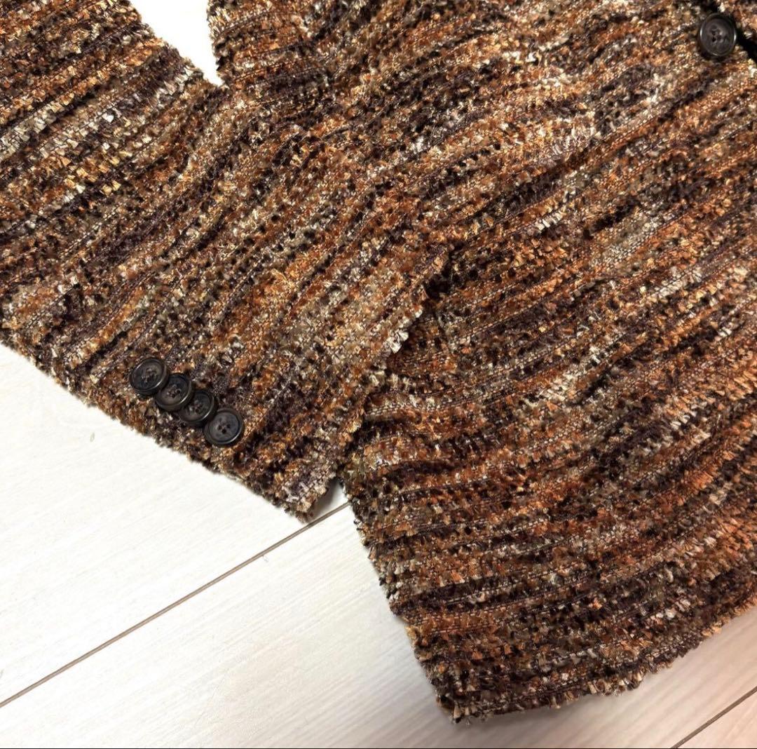 大きめサイズ ETRO エトロ カシミヤ混 テーラードジャケット 50 メンズ