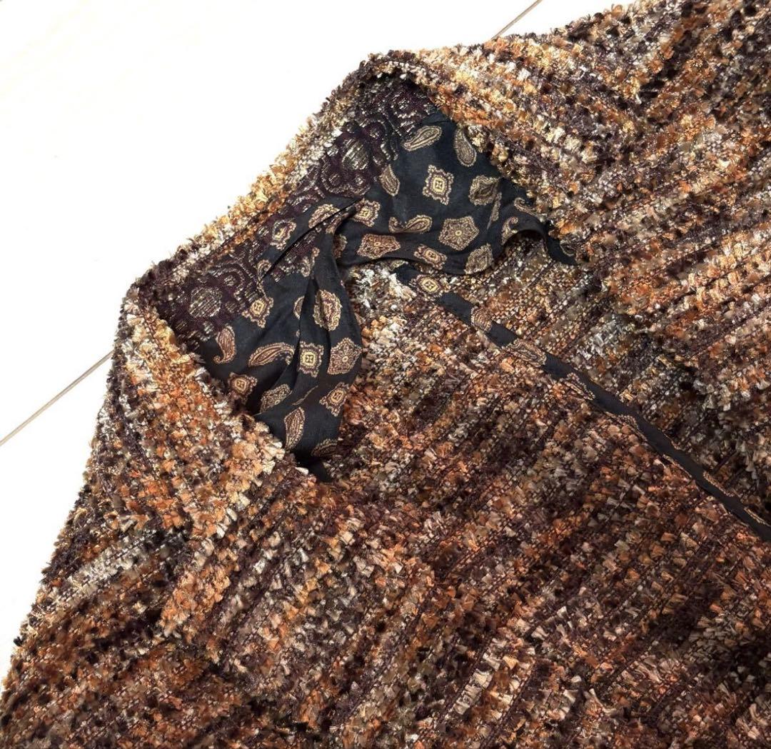 大きめサイズ ETRO エトロ カシミヤ混 テーラードジャケット 50 メンズ