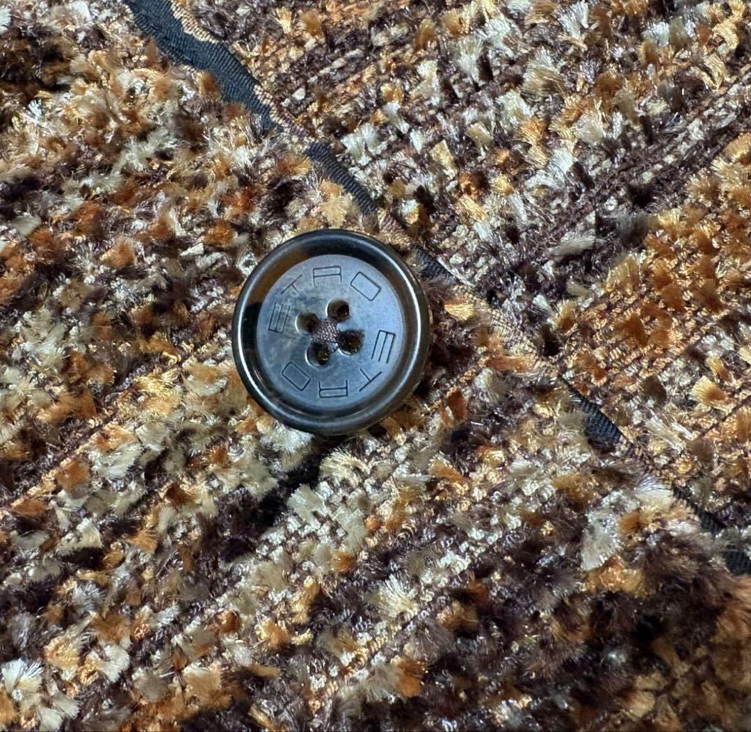 大きめサイズ ETRO エトロ カシミヤ混 テーラードジャケット 50 メンズ