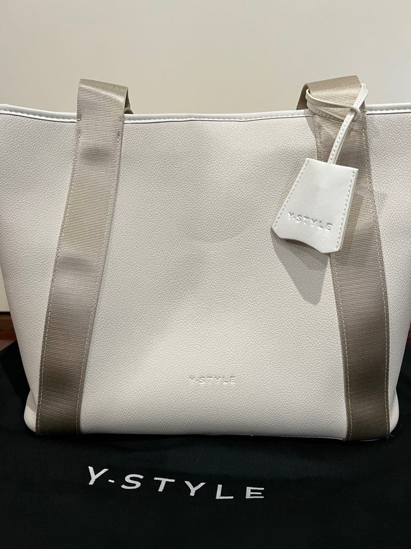 Y-STYLE 魔法の収納トートバッグ Mサイズ　ホワイト