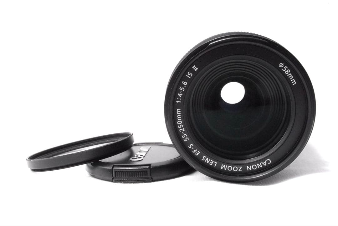 美品✨Canon EF-S 55-250mm IS II 望遠レンズ✨説明書付き