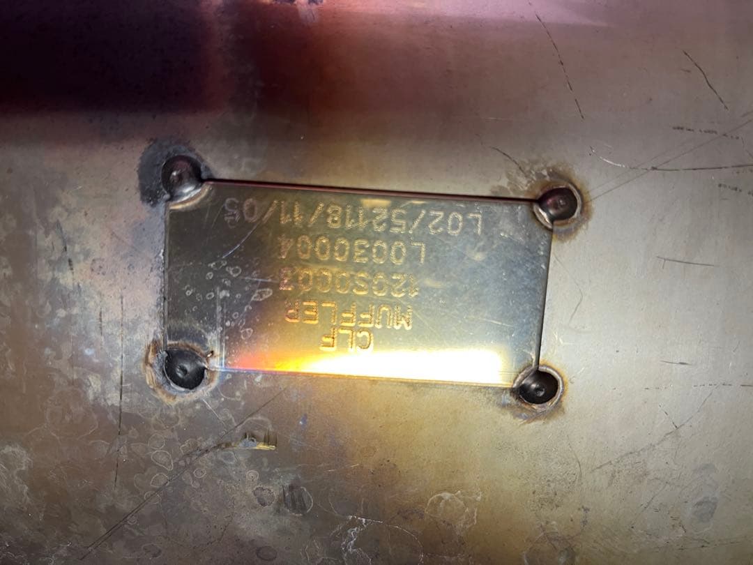 ロータス　エキシージ　S２　純正マフラー　リアガーニッシュ　ノーマル　車検用に