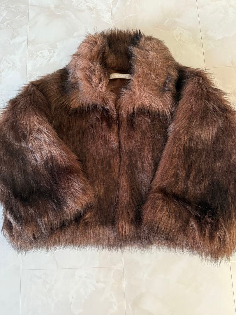 【未使用品】leinwande Vegan Fur Jacket / Brown