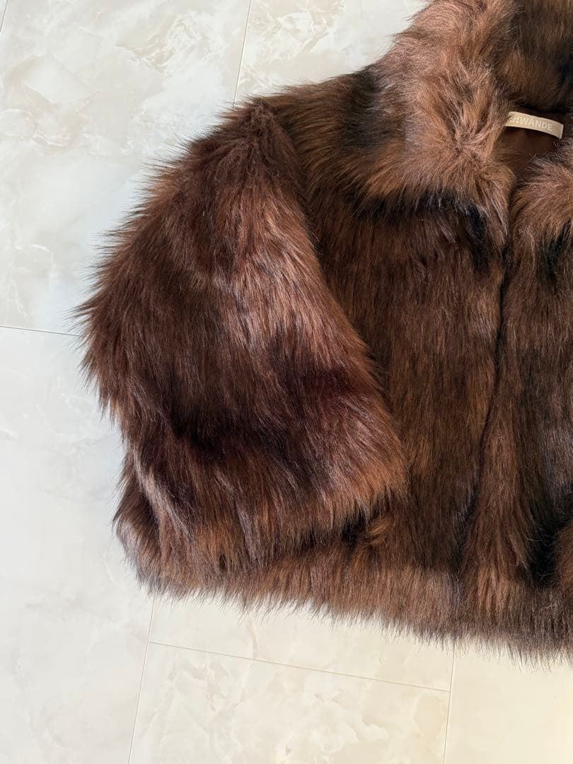 【未使用品】leinwande Vegan Fur Jacket / Brown