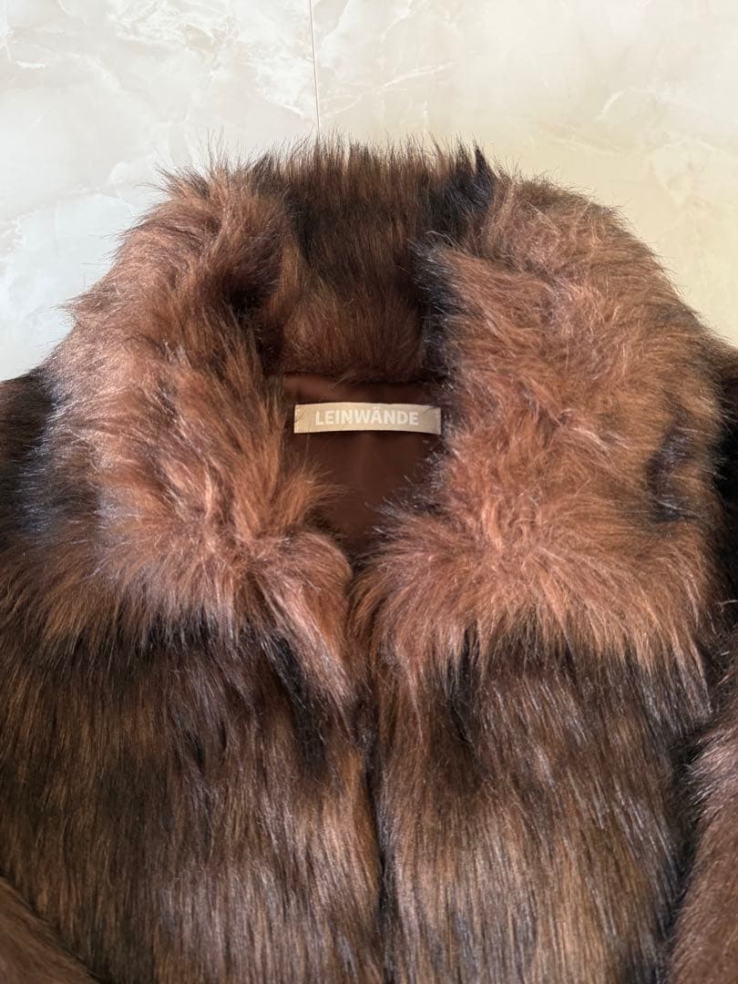 【未使用品】leinwande Vegan Fur Jacket / Brown