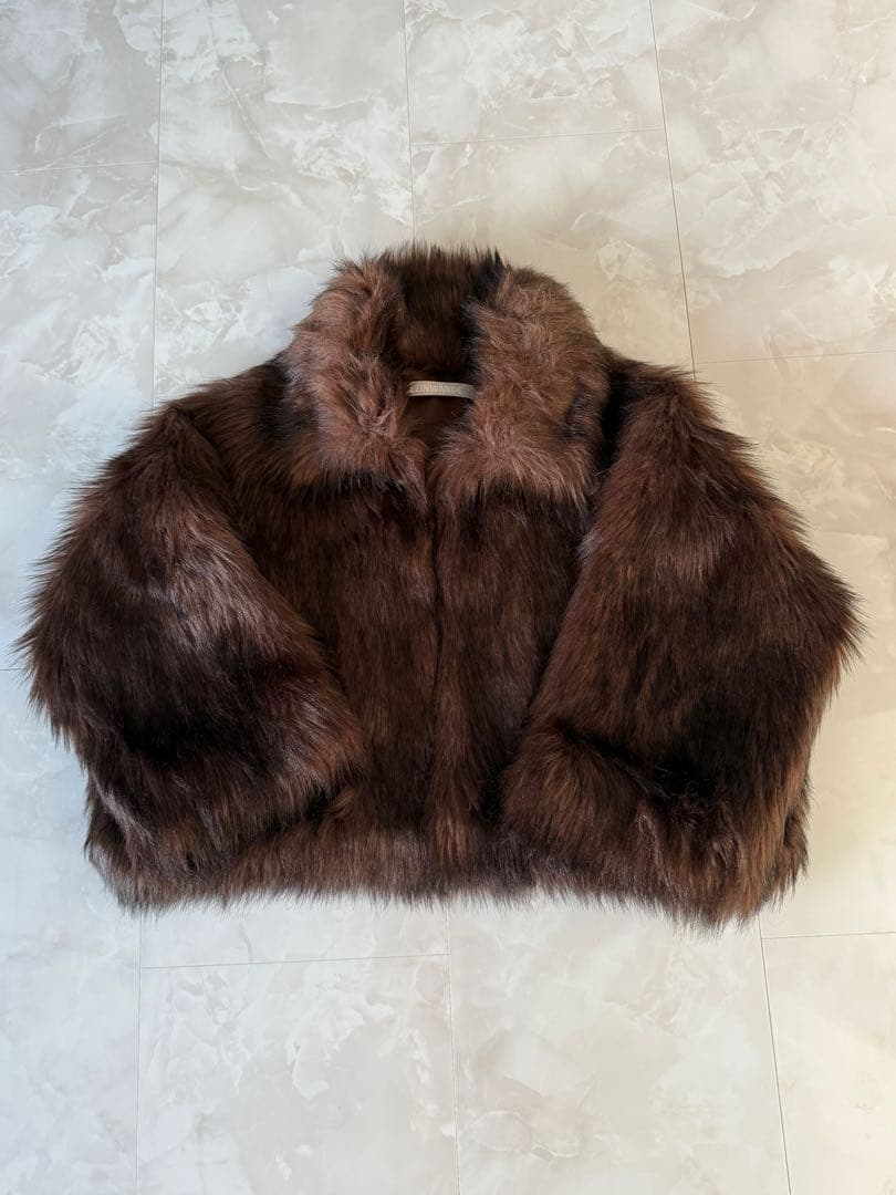 【未使用品】leinwande Vegan Fur Jacket / Brown