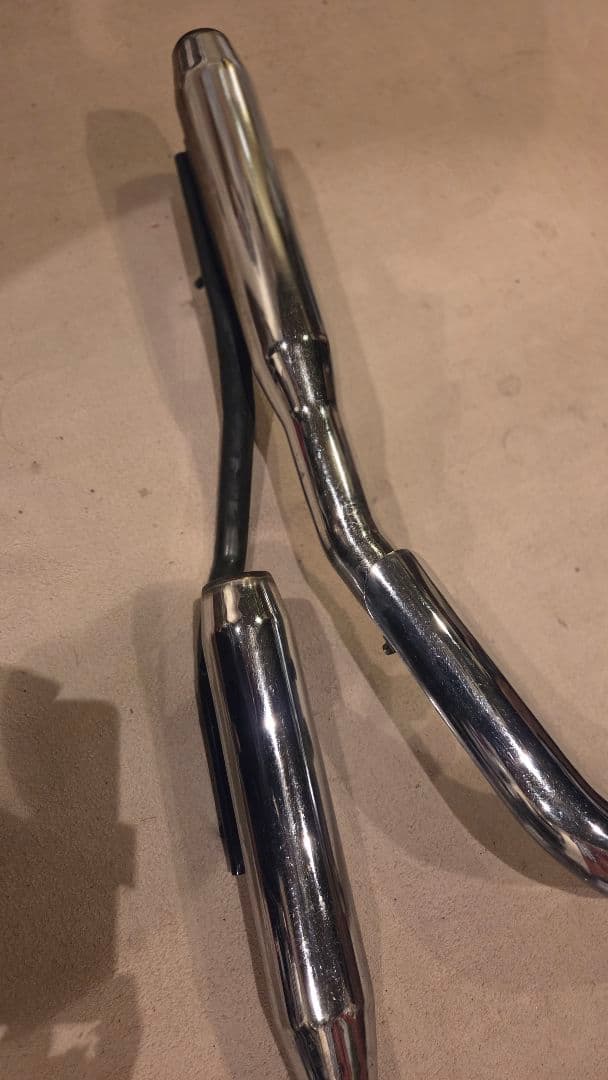 ハーレー　FXR　エボ　 デュアルエキゾーストマフラー　テーパードマフラー