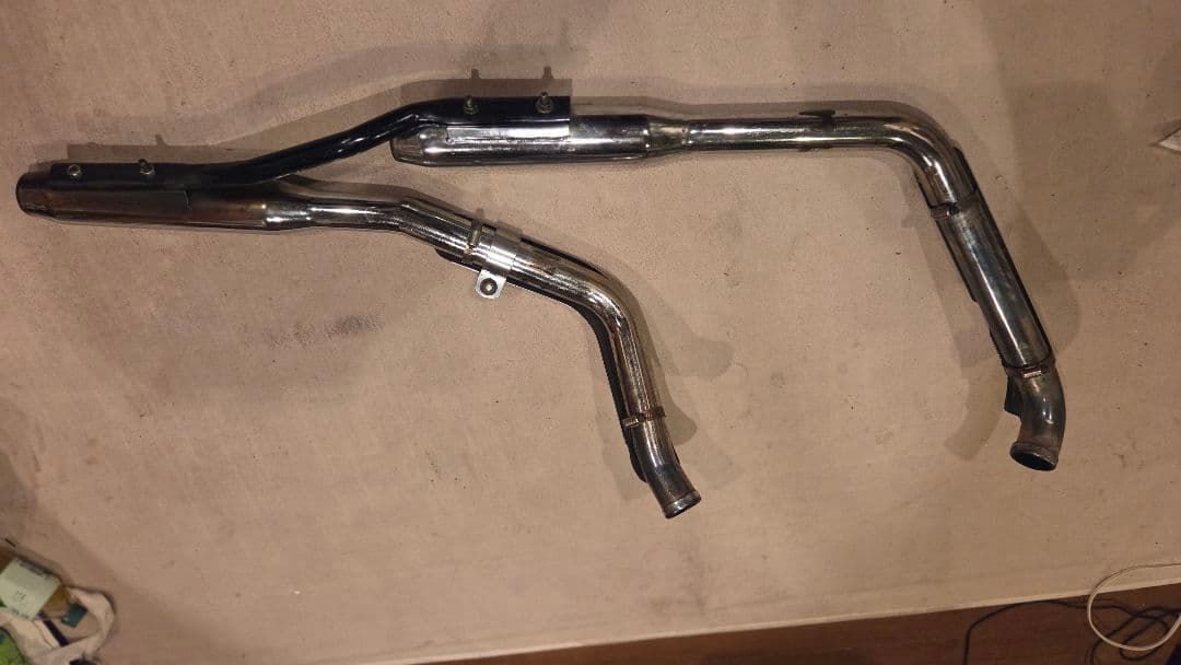 ハーレー　FXR　エボ　 デュアルエキゾーストマフラー　テーパードマフラー