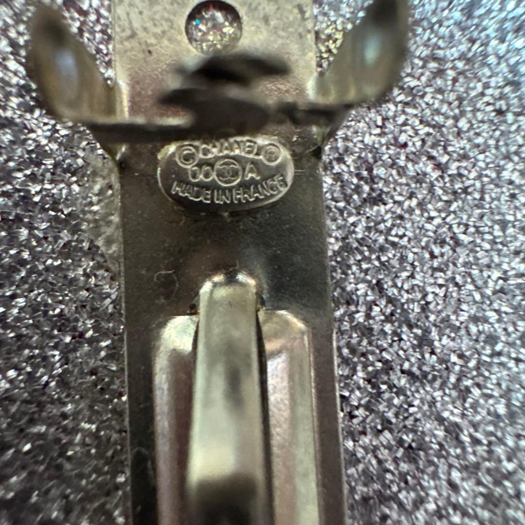 CHANEL バレッタ　ピンク　ラメ　スクエア　ココマーク