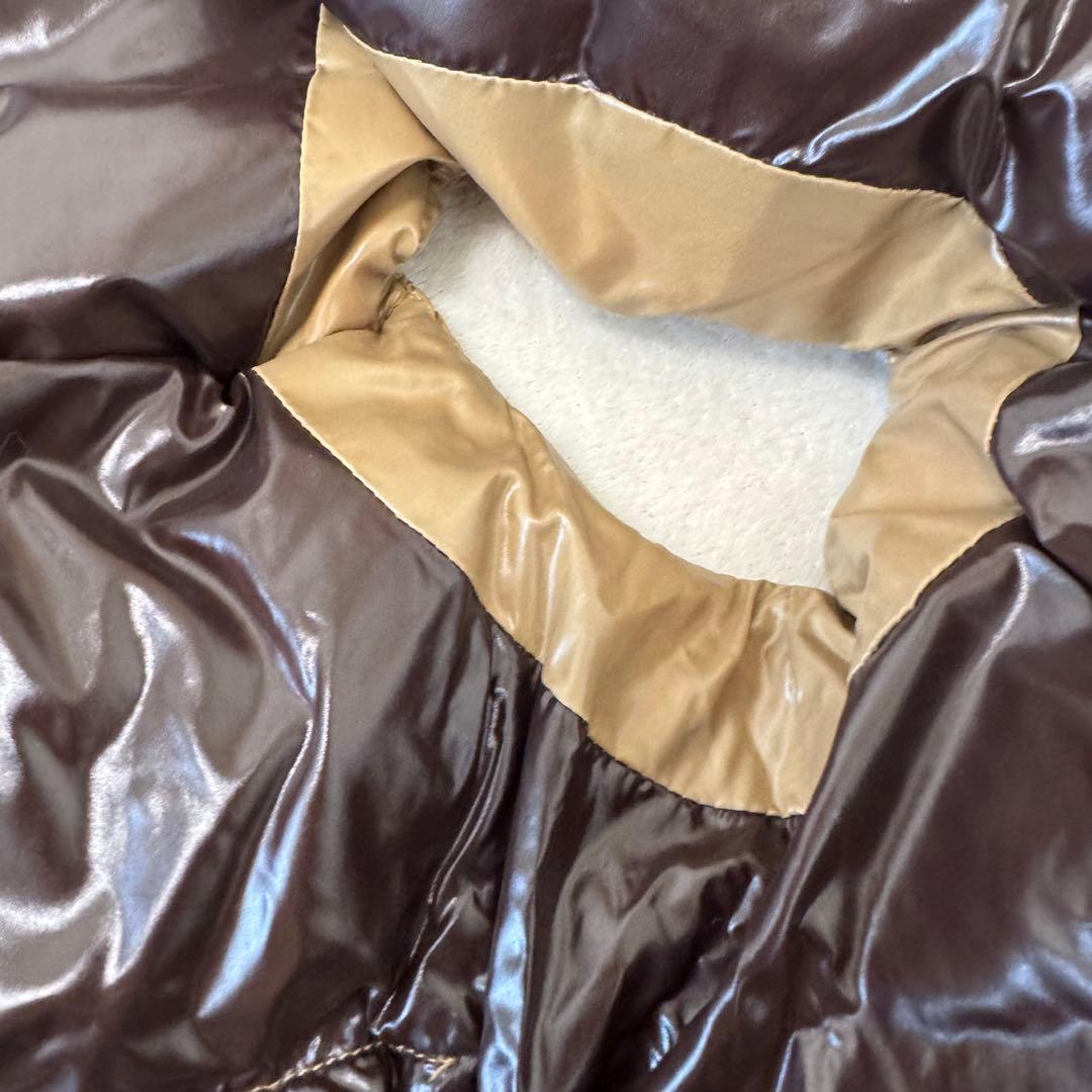 MONCLER ダウンベスト　キャメル　サイズ1 ロゴワッペン　ダブルジップ