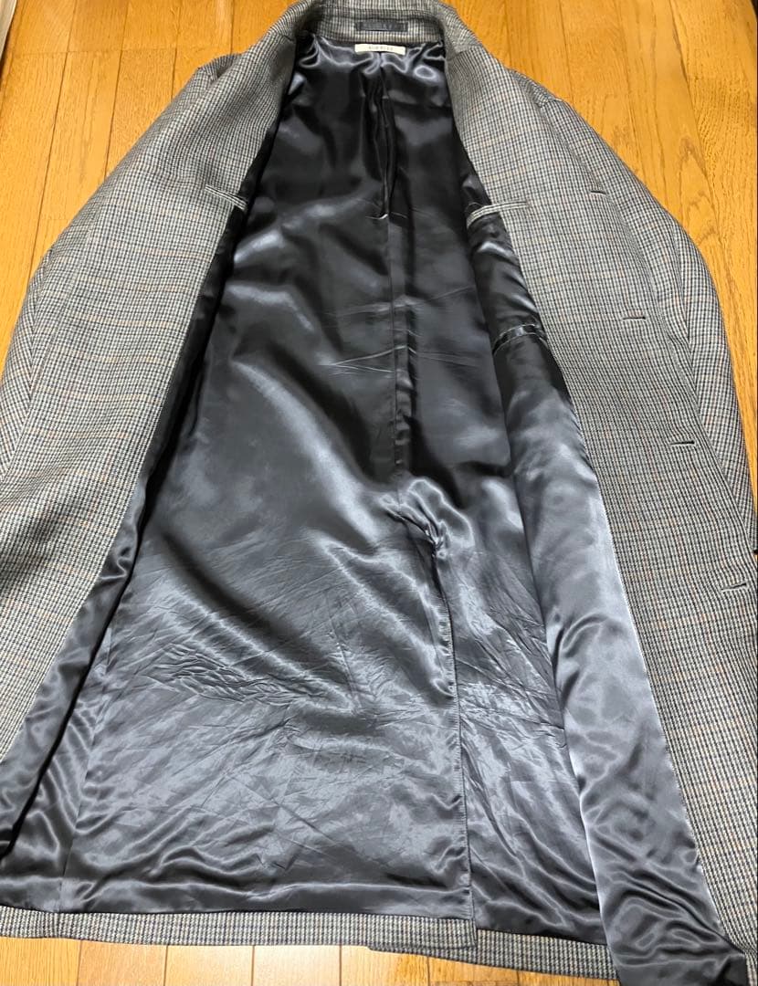 ジャケット・アウター AURALEE DOUBLE FACE CHECK LONG COAT